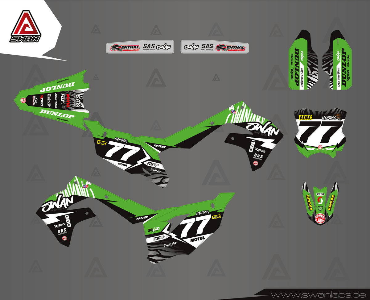 MX Dekor Hartwig passend für Kawasaki